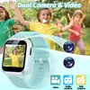 meoonley Kids Smart Watch with Puzzle Games HD Touch Screen Camera Video Music Player Pedometer Alarm Clock Flashlight Fashion Kids Smartwatch Gift for 6-13 Year Old Boys Girls Toys