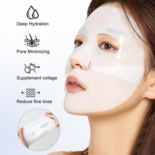 KKINYAS Bio-Collagen Mask, Anti Wrinkle Mask, Bio-Collagen Deep Mask, Skinquee Collagen Mask, Bio Collagen Face Mask ，Korean Deep Hydrating and Firming Overnight Hydrogel Mask(4pcs/Box)