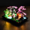 DALDED LED Lighting Kit for Lego Tranquil Garden 10315, LED Light Compatible with Lego 10315 Building Block Models (Remote Control Version)