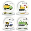 ITTEBISS 48PCS Construction Plates 7" Construction Party Plates, Construction Birthday Plates Construction Paper Plates Excavator Birthday Party Supplies for Kids Toddlers Boys Girls