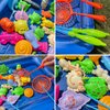 MIDOCCHIO Fishing Toys for Kids 3-5,Magnetic Fishing Pool Toys Game for Kids - Water Table Bathtub Kiddie Party Toy with Pole Rod Net Plastic Floating Fish Toddler Gifts.