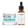 Aquallure Antioxidant Rescue Cream and NEW! Aquallure Apple Stem Cell Rejuvenating Serum - Anti Aging 2 Step BUNDLE - Moisturizing Peptides, Hyaluronic Acid, Vitamin C 20% - (1 oz each) (2 items)
