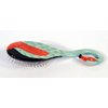 Handpainted Flamingo Bird Hair Brush Light Blue