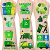 Lovarywow Garbage Truck Temporary Tattoos - 200+ Garbage Trash Truck Birthday Decorations Recycling Garbage Truck Party Favors Waste Management Tattoos Stickers Gifts for Kids Party Supplies Prizes
