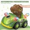 NQD Dinosaur Toys for Kids 3-5,Remote Control Car for Toddlers,2.4GHz Monster Trucks for Boys Girls with Light & Music, Dinosaur Toys Gift for Kids Boys Girls 1 2 3 4 5 6 Christmas Birthday