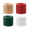 Raffia Ribbon Gift Wrapping 4 Rolls Raffia Ribbon String Kraft Packing Paper Twine for Gifts Packing Decoration(Total 656 Feet)
