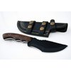 Whole Earth Supply 1095 High Carbon Hunting Knife Tracker Knives Sheath Black Powder Micarta
