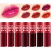 7 Colors Lip Tint Stain Set, Plumping Mini Liquid Lipstick, Korean Lip Gloss Moisturizing Natural, Multi-Use Lip and Cheek Tint, Long lasting Non-Stick Cup Waterproof，High Pigment, Vivid Color (SET A)