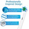Replacement Toothbrush Heads Compatible with Braun Oral b 7000/Pro 1000/9600/ 5000/3000/8000/Genius and Smart Electric Toothbrush, 16 Pcs (White)
