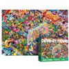 ANTELOPE 1000 Piece Puzzle Bundle, Young Adult, Cardboard, Pets and Entertainment Theme, 3 in 1 Set - Dog Park, Drive in Movie, Cat Castle