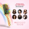Rainbow Hair Brush for Women, Men, and Kids - Health and Massage, Everyday Brush (Small)