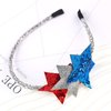 Doneace 4th of July Headband Independence Day Hair Accessories Glittery Stars Hair Bands for Women Girls Kids Holiday Cute Hair Hoop Party Favors Decorations Supplies 1 Pcs
