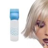 UQUABESO Colorful Root Comb Applicator Bottle with Graduated Scale, Plastic Squeeze Hair Dye Oil Bottle Hairdressing Applicator Brush for Home Salon Barber (3 Pack)