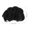 Beavorty Jaw Clip Bun Hair Hair Bun Chignon Hair Hair Donut Extension Black Wig Grip Bride Donut Chignon Chignon Clip Hair Bun Extension Synthetic Fiber Hair