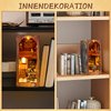 ITEFDTUTNE Book Nook Kit for Adults, DIY Miniature Dollhouse Booknook Kit with Led Light, 3D Wooden Bookshelf Puzzle Booknook Insert Decor Crafts for Adults Teen Gifts (GRIMM'S Small Building)