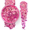 Neon Pink - Holographic Body Glitter Gel for Body, Face, Hair - Vegan & Cruelty Free - Electric Bliss Beauty (Neon Pink)