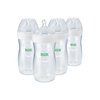 NUK Simply Natural Baby Bottle with SafeTemp, Neutral, 9 Oz, 4 Count