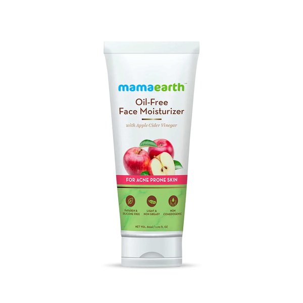 Mamaearth Oil-Free Face Moisturizer for Oily, Acne-Prone Skin | Prevents Acne & Pimples | Reduces Breakouts | Gives Non-Greasy Long Lasting Hydration | 2.71 Fl Oz/80 ml