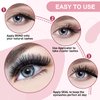 Lash Clusters Overnighter Lash Sealer for Cluster Lashes DIY Lash Extension Overnight Sealer Extend Lash Wear Up to 14 Days Lash Sealer Long Lasting Easy to Remove 5ml Black
