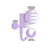 XO Curls Shower detangling hair comb, Wide tooth comb, Comb with hook for easy hanging in shower, Gentle on Scalp, Hair comb for with curly & wavy hair (Lavender)