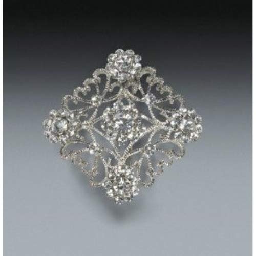2" Square Brooch ~ Wedding Cake Decoration ~ NEW ~ LOOK!!!