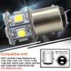 Ruiandsion 2pcs 1157 LED Bulb White 6V BAY15D 5050 12SMD LED Light Bulbs for Back Up Reverse Lights Brake Lights Tail Lights,Non-polarity
