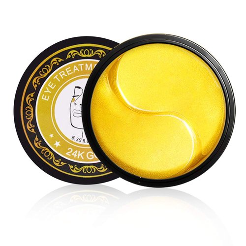 Generic Golden Under Eye Patches (30 Pairs Eye Gels) - Golden Eye Mask with Amino Acid & Collagen - Rejuvenating Treatment for Dark Circles, Puffy Eyes, Refreshing, Revitalizing, Travel, Wrinkles