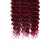 99j Human Hair Bundles Burgundy Deep Wave Bundles Human Hair Red Bundles 22 24 26 inch Dark Red Deep Wave Bundles Human Hair Extensions