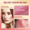 BEFIVECOK Liquid Blush, Natural Matte Velvet Finish, Soft Cream Liquid Face Blush For Cheeks, Skin Tint Blush Makeup, Long Lasting Lightweight Blendable Blush (#03 Rosy Mauve)