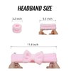 Fancylovesotio Face Wash Headband 3 Pack Head and Wrist Bands for Washing Face Spa Headband Soft Makeup Headband Fleece Skincare Headbands