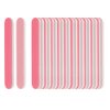 ForPro Professional Collection Mini Foam Board, Double-Sided Nail File, Pink, Black, 400/600 Grit, 3.5” l x .5” w, 50 Count