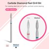 Rolybag Cuticle Nail Drill Bits Flame Shape Cuticle Drill Bit for Nail Diamond Drill Bit 3/32” Professional Safety Cuticle Clean Drill for Electric Remove Cuticle Dead Skin Manicure Tools (Medium)