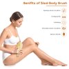 Dry Brushing Body Brush - Dry Skin Brushes Vegan Natural Sisal Bristles for Lymphatic Drainage and Cellulite, Exfoliating Body Scrubber for Bath Shower Massage, Blood Circulation Improvement