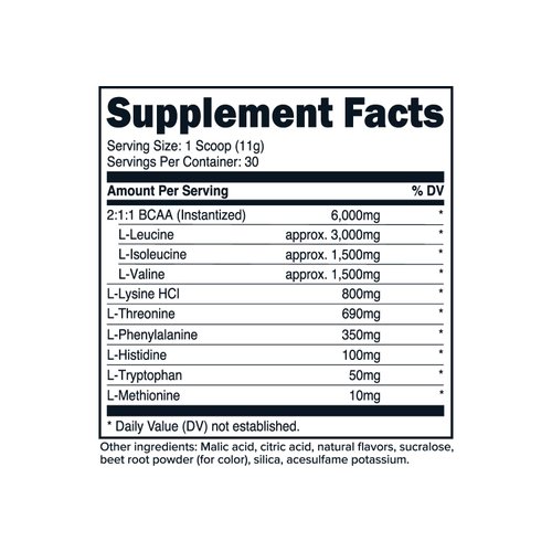 Primaforce EAA Powder (30 Servings, Tropical Punch) - Essential Amino Acids for Pre/Intra Workout and Recovery - Non-GMO and Gluten Free
