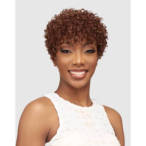 Vanessa Fashion Wigs Short Length Curly Hair Style Heatwave Synthetic Wigs - JARA (1B)