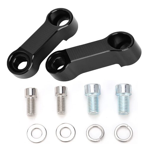 Tbest Motorcycle Mirror Mount Riser Extender Adapter,10mm 8mm Motorcycle Rearview Mirror Adapter ...