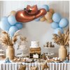 100% LIKED-3pcs Cowboy Hat Balloons, Western Themed Party Decorations, My First Rodeo Birthday Party, Baby Shower Supplies