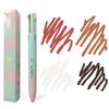MKNZOME 4 in 1 Makeup Pen, Eyebrow Contour Eyebrow Pencil Eyebrow Pen Makeup Pencil 4 in 1(Eye Liner, Brow Liner, Lip Liner, Highlighter) Beauty Touch Up 4-in-1 Makeup Pen, Easy-To-Apply, 1 Count