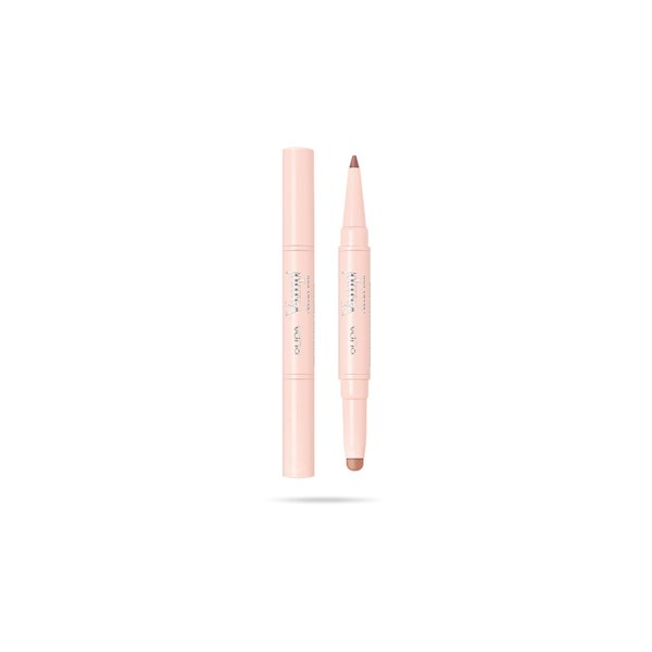 Pupa Milano Vamp! Creamy Duo, 005 Deep Nude, 1 Pc - 2 in 1 Lipstick and Lip Pencil - Long Lasting - Lightweight - No-Transfer - Smooth Texture - Highly Pigmented