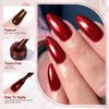 Born Pretty Red Gel Nail Polish Set Dark Burgundy Wine Red Gel Polish Bloody Mary Collection Popular Shimmer Glitter Red Nail Gel Soak Off U v LED Gel Nail Art Design Minicure DIY Christmas Gift