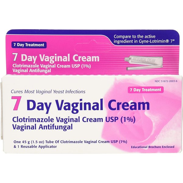 Taro Clotrimazole 7 Vaginal Cream 45 g (Pack of 4)