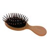Essential Mini Hair Brush by BeaverStrong, Pocket-size Detangler Brush with Soft Bristles for Travel, Toddlers, Kids, Teens (Light Peach)