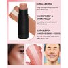 Cream Blush Stick Makeup for Cheeks, Multi Blush & Highlighter Contour Stick, Long Lasting Waterproof Creme Blush Bronzer Stick, Lightweight Matte and Dewy Finish, Face Shaping Makeup for Women-02
