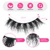 False Eyelashes Natural Look Synthetic Fibers Long Big Eyelashes Lashes Pack 10 Pairs by PANLOPU (B08-13x18x13mm)