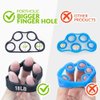 4 Pack Hand Exerciser Grip Strengthener, Finger Stretcher Hand Grip Resistance Bands Hand Strengthener Hand Strengthening Forearm Exerciser for Arthritis