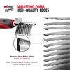 Detangling Comb For Dogs & Cats – Dematting Tool For Dogs Easily & Safely Remove Dead, Matted Or Knotted Hair | Ergonomic, No-Slip Safety Handle Provides Precision Control Against The Toughest Knots