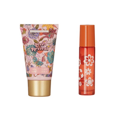 Heathcote & Ivory Love Revival Hippie Power Hand Cream & Pulse Point Oil Set