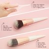 SmiLife Makeup Brush Covers for Travel, Makeup Brush Protector for Cosmetic Brushes, Expandable Mesh Covers for Brushes, 60 PCS