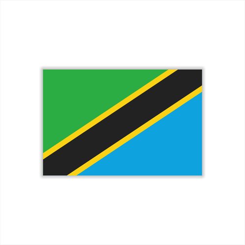 Womaha 30 Sheets Tanzania Flag Temporary Tattoos Fans Face Tattoo Stickers for Adults Kids Group Activity Props