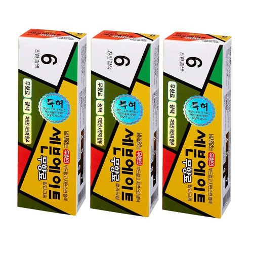 Dongsung Seven Eight Hair Dye Ammonia Free Creamy Type Hair Color 6 Dark Brown (Pack of 3)